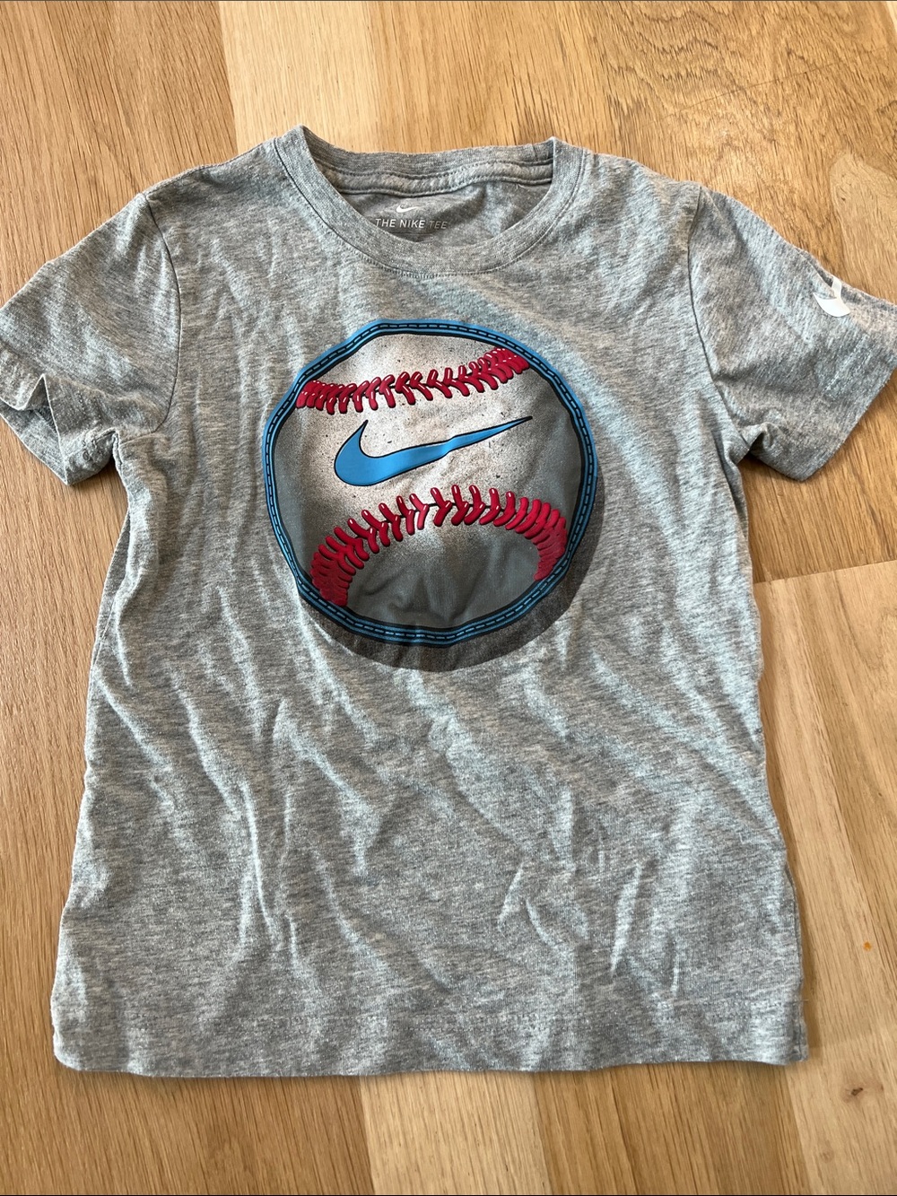 Nike Boys Gray Short-Sleeve Baseball